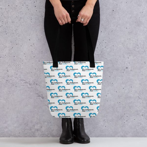 Blue No Judgment. Just Love.® Heart Tote