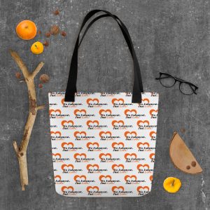 Orange No Judgment. Just Love.® Tote bag