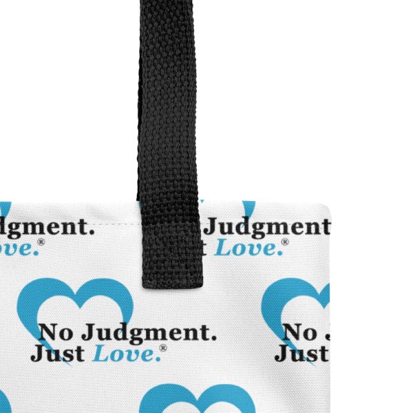 Blue No Judgment. Just Love.® Heart Tote - Image 2