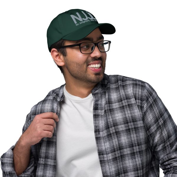 No Judgment. Just Love.® Mens and Womens Baseball Cap - Image 8