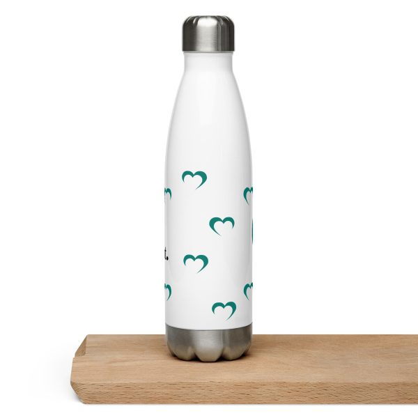Teal No Judgment. Just Love.® Stainless Steel Water Bottle - Image 4