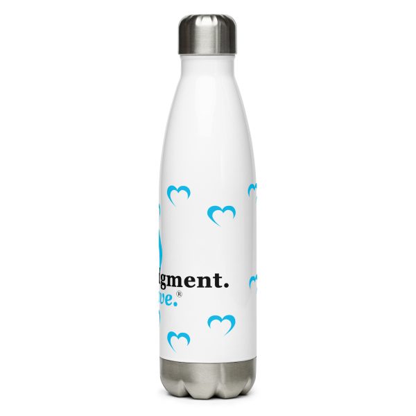 Blue No Judgment. Just Love.® Stainless Steel Water Bottle - Image 3