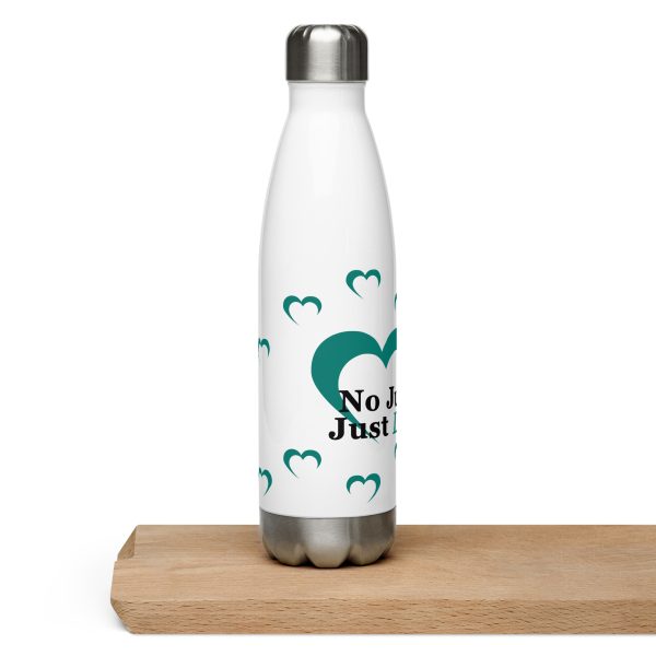 Teal No Judgment. Just Love.® Stainless Steel Water Bottle - Image 2