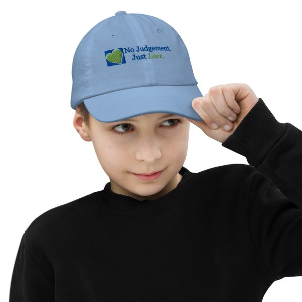 No Judgment. Just Love.® Unisex Youth Baseball Cap - Image 2
