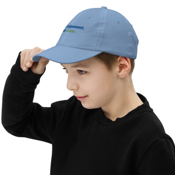 No Judgment. Just Love.® Unisex Youth Baseball Cap - Image 4