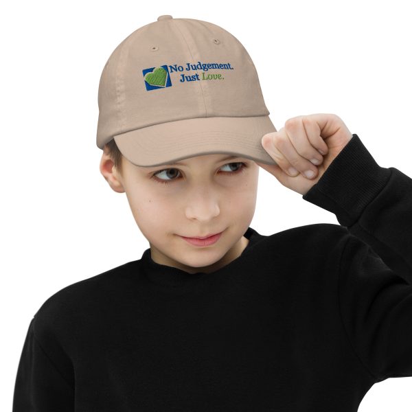 No Judgment. Just Love.® Unisex Youth Baseball Cap - Image 10