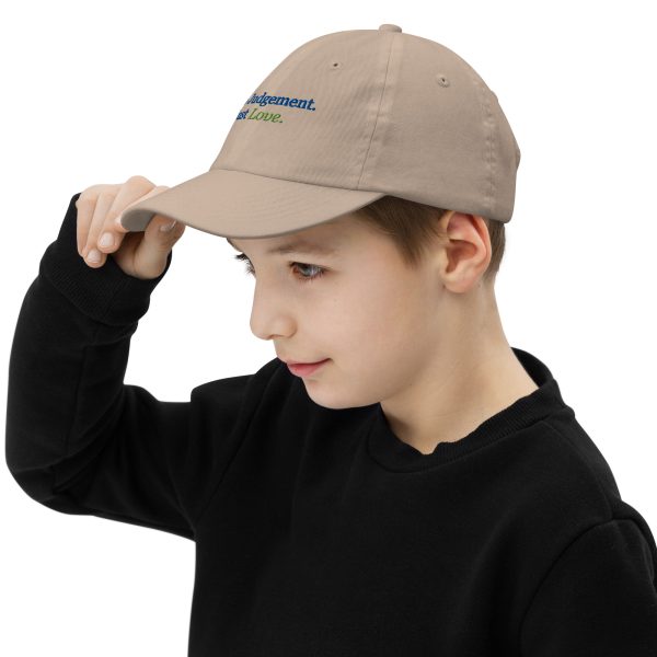 No Judgment. Just Love.® Unisex Youth Baseball Cap - Image 12