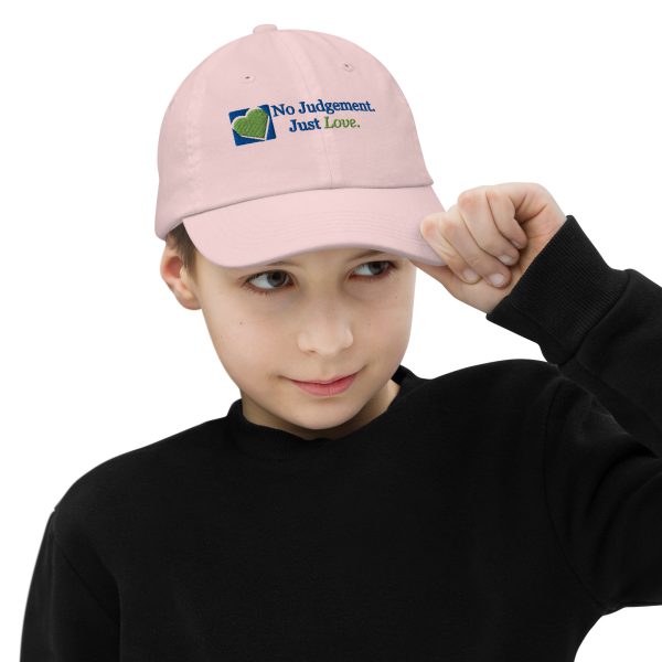No Judgment. Just Love.® Unisex Youth Baseball Cap - Image 14