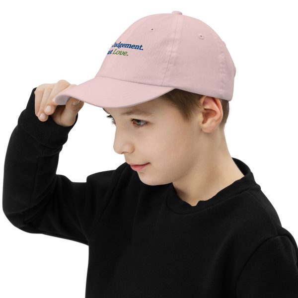 No Judgment. Just Love.® Unisex Youth Baseball Cap - Image 16